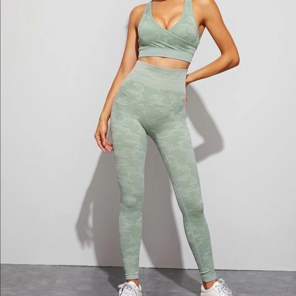 Green camp leggings - Picture 3 of 5